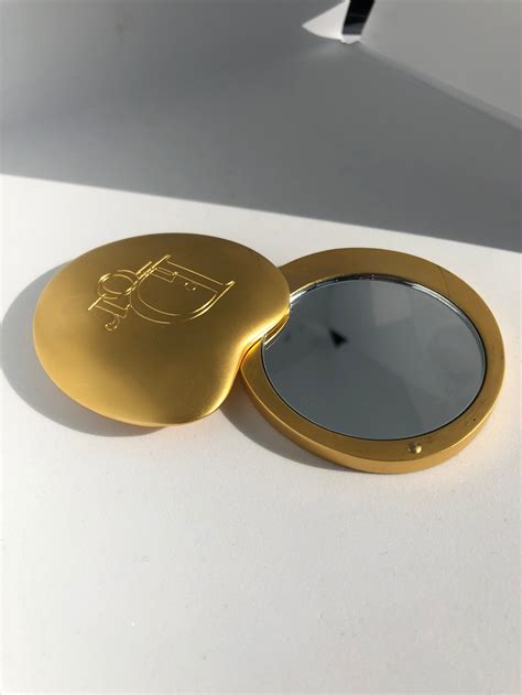 dior gold mirror|christian Dior mirror compact.